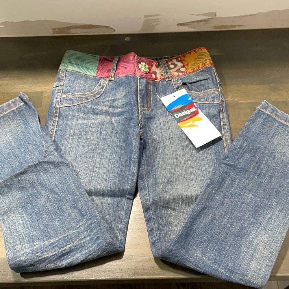 NWT Desigual Girls Glam Jeans
